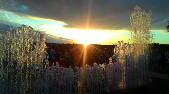 Pôr do sol no marco das 3 fronteiras, Foz do Iguaçu